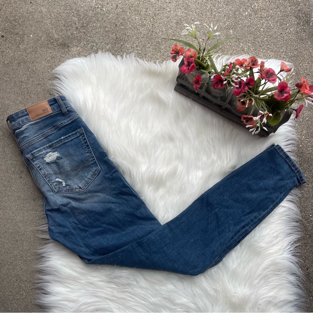 BKE Distressed High Rise Skinny Jeans Size 25